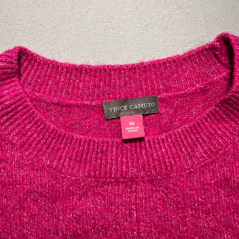 Vince Camuto Fuchsia Crew Neck Sweater